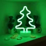 Нічник неоновий лампа Ялинка Christmas Tree