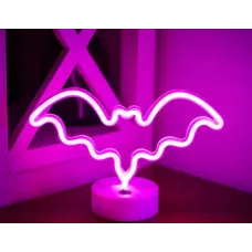 Нічник неоновий лампа Angel Кажан 18х28 см