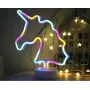 Настільний неоновий нічник Єдиноріг Rainbow Angel 31х23 см