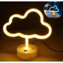 Настільний неоновий нічник Хмаринка жовта Angel 23х22 см