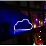 Настінний неоновий світильник нічник Хмара синій Angel