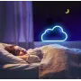 Настінний неоновий світильник нічник Хмара синій Angel