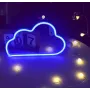 Настінний неоновий світильник нічник Хмара синій Angel