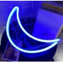 Настінний неоновий світильник нічник Місяць синій Angel