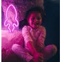 Настінний неоновий світильник нічник Ракета рожева Angel