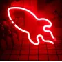 Настінний неоновий світильник нічник Ракета червона Angel