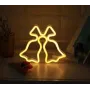 Настенный неоновый светильник ночник Колокольчики желтые Angel