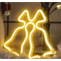 Настенный неоновый светильник ночник Колокольчики желтые Angel