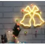 Настенный неоновый светильник ночник Колокольчики желтые Angel