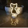 Нічник неоновий лампа світильник SWF Кішка жовта new