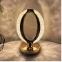 Настільна світлодіодна кристалічна лампа RIAS Ring Diamond Gold