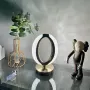 Настільна світлодіодна кристалічна лампа RIAS Ring Diamond Gold