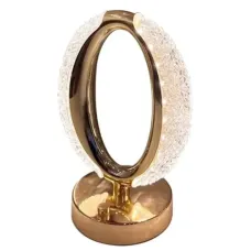 Настільна світлодіодна кристалічна лампа RIAS Ring Diamond Gold Настільна світлодіодна кристалічна лампа RIAS Ring Diamond Gold