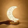 Настільна світлодіодна кристалічна лампа RIAS Moon Diamond Gold