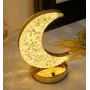 Настільна світлодіодна кристалічна лампа RIAS Moon Diamond Gold