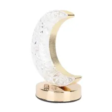 Настільна світлодіодна кристалічна лампа RIAS Moon Diamond Gold Настільна світлодіодна кристалічна лампа RIAS Moon Diamond Gold