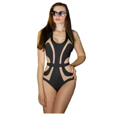 Купальник K10 Totalfit S Чорно-бежевий (06399950)