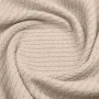 Плед-покрывало косичка COSAS 160х230 см Magnolia Knitted Braid Магнолия