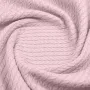 Плед-покрывало косичка COSAS 160х230 см Blush Knitted Braid Сакура