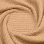 Плед-покривало косичка COSAS 160х230 см Sand Knitted Braid Теракотовий