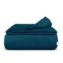 Плед-покривало косичка COSAS 160х230 см Ocean Knitted Braid Смарагдовий