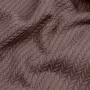 Плед-покривало косичка COSAS 160х230 см Mousse Knitted Braid Шоколадний