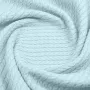Плед-покрывало косичка COSAS 240х260 см Mint Knitted Braid Мятный