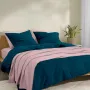 Плед-покрывало косичка COSAS 240х260 см Petal Knitted Braid Пудровый