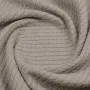 Плед-покривало косичка COSAS 240х260 см Bronze Knitted Braid Кварцовий