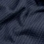 Плед-покрывало косичка COSAS 240х260 см Navy Knitted Braid Сапфировый
