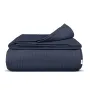 Плед-покрывало косичка COSAS 240х260 см Navy Knitted Braid Сапфировый