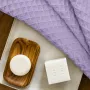 Рушник вафельний COSAS Lavander Greek Waffle 115x150 см Лавандовий