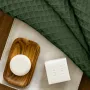 Полотенце вафельное COSAS Basil Greek Waffle 115x150 см Изумрудный