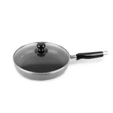Сковорода з кришкою Maestro Basic 18 см Чорний MR-1200-18