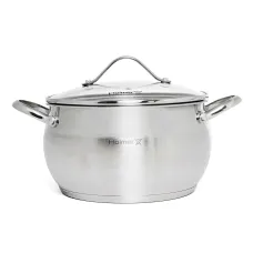 Кастрюля с крышкой Holmer 2 л Серебристый CR-15520-SS Fantastic