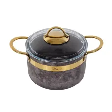 Кастрюля с крышкой Brioni Royal Stone Sandstone Gold 3 л Разноцветный 764-039