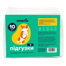 Подгузники Smartis S 10 шт  для сук для ежедневного использования 36,5х22 см для собак и кошек