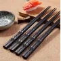 Набор из 5 пар многоразовых антискользящих суши палочек Urbankit черные