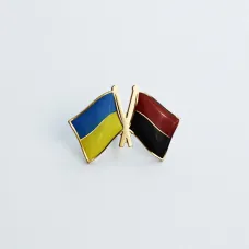 Значок Dobroznak Прапори України УПА 26х17 мм (6099)