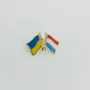 Значок Прапори Україна Люксембург 26х17 мм (6354)