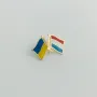 Значок Прапори Україна Люксембург 26х17 мм (6354)