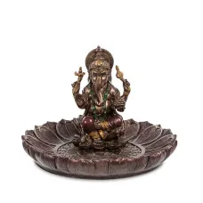 Статуєтка-підставка Ganesha для пахощів 9х12х12 см Veronese Різнокольоровий AL229032 Статуєтка-підставка Ganesha для пахощів 9х12х12 см Veronese Різнокольоровий AL229032