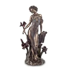 Cтатуетка колекційна Дама Alphonse Mucha 13x8,5x26 см Veronese Коричневий AL229039