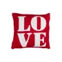 Наволочка в'язана Прованс LOVE 45х45 см Білий/червоний (7840)