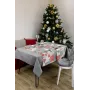 Скатертина Прованс Merry Christmas 120х132 см Сірий (7421)
