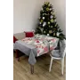 Скатертина Прованс Merry Christmas 120х132 см Сірий (7421)