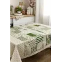 Скатерть Прованс Горох 120х136 см Бежево-зеленый (7566)