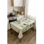Скатерть Прованс Горох 120х136 см Бежево-зеленый (7566)