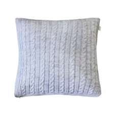 Вязаная наволочка Прованс SOFT 45х45 см Серый (3150)