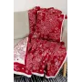 Плед Прованс Рождественник 90х130 см Белый/Красный (7301)